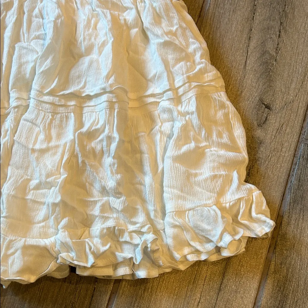 Princess Polly Cream Ruffled Skater Skirt - Image 4