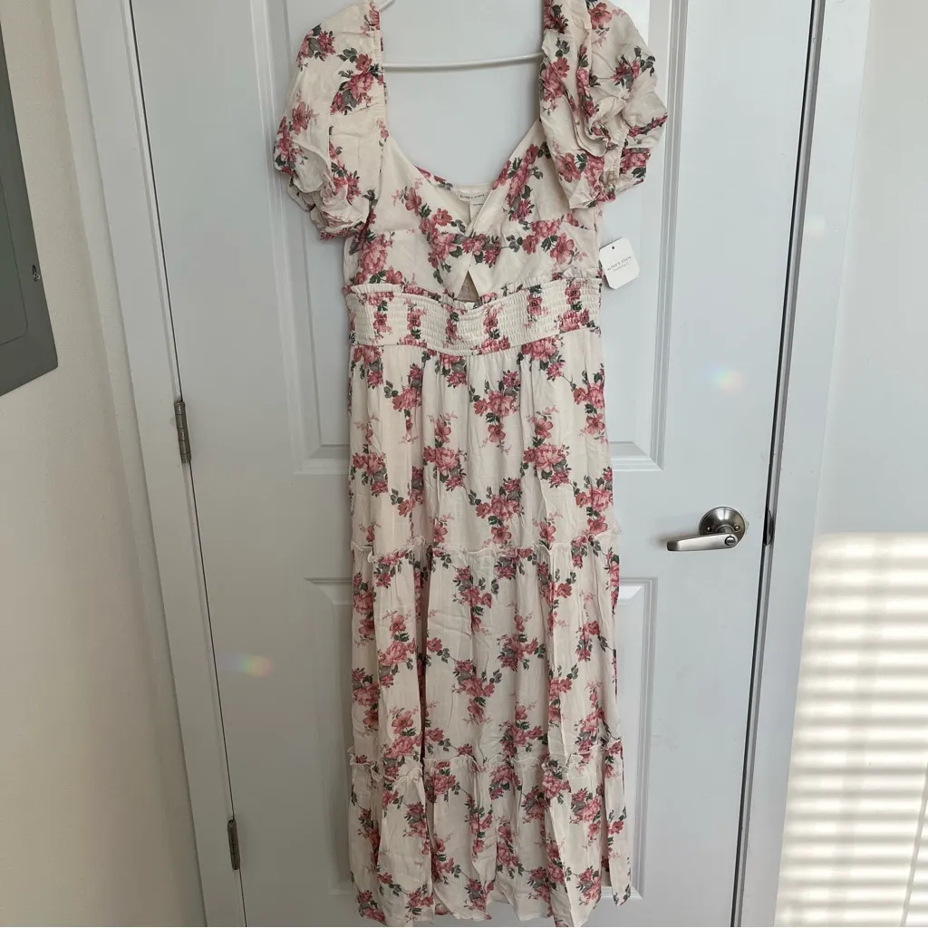 Altar’d State Pink Floral Maxi Dress Size XL Available NWT - Image 7