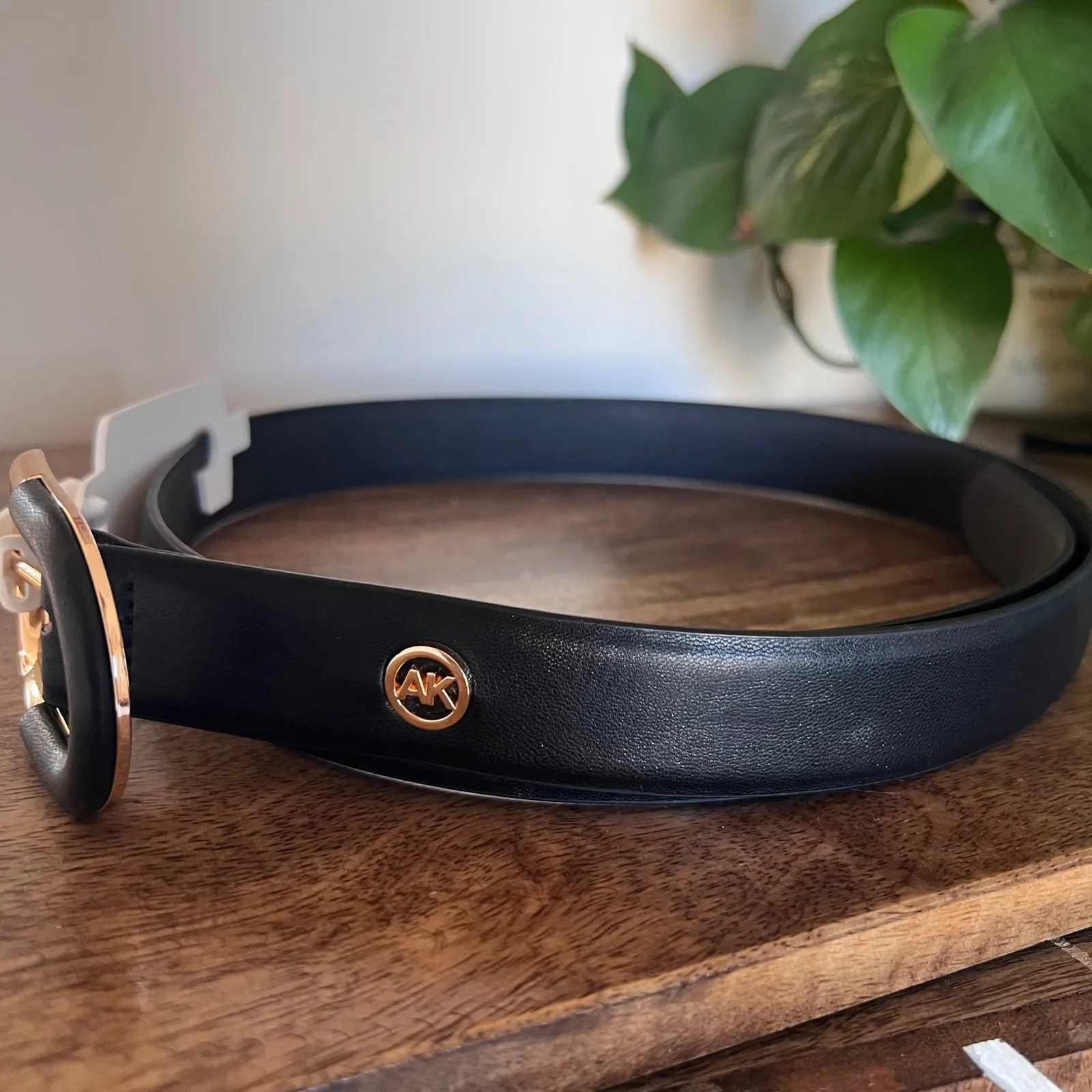 Anne Klein Black Belt Gold Buckle New With Tags Womens‎ Large Fashion Accessory - Image 3