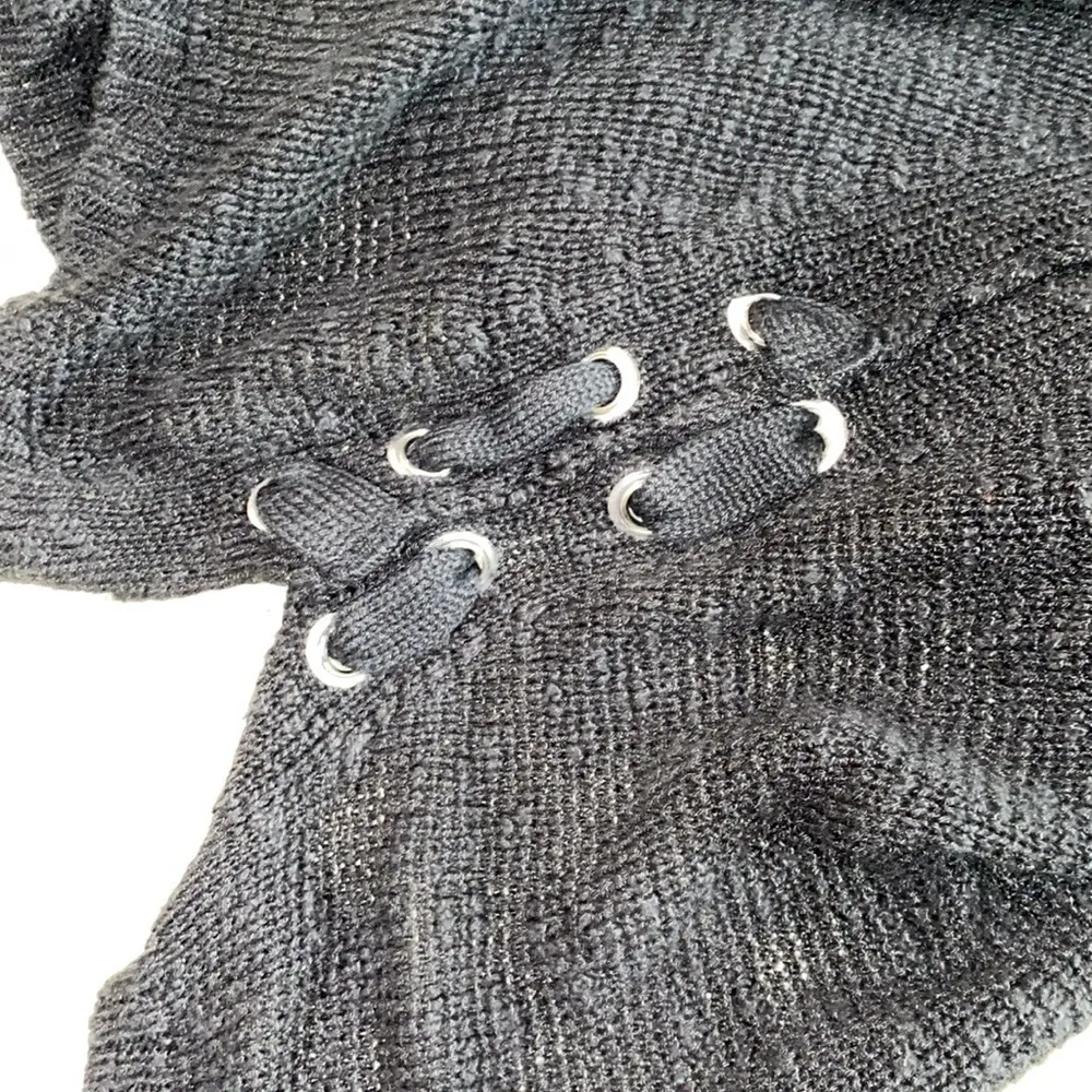 Terra & Sky black knit cardigan size 3X - Image 7