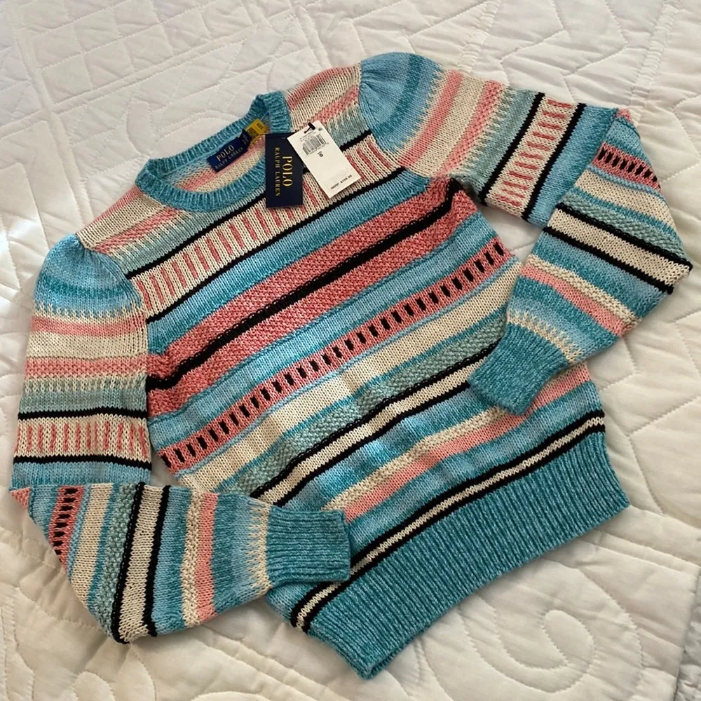 NWT Striped Polo Sweater - Image 2