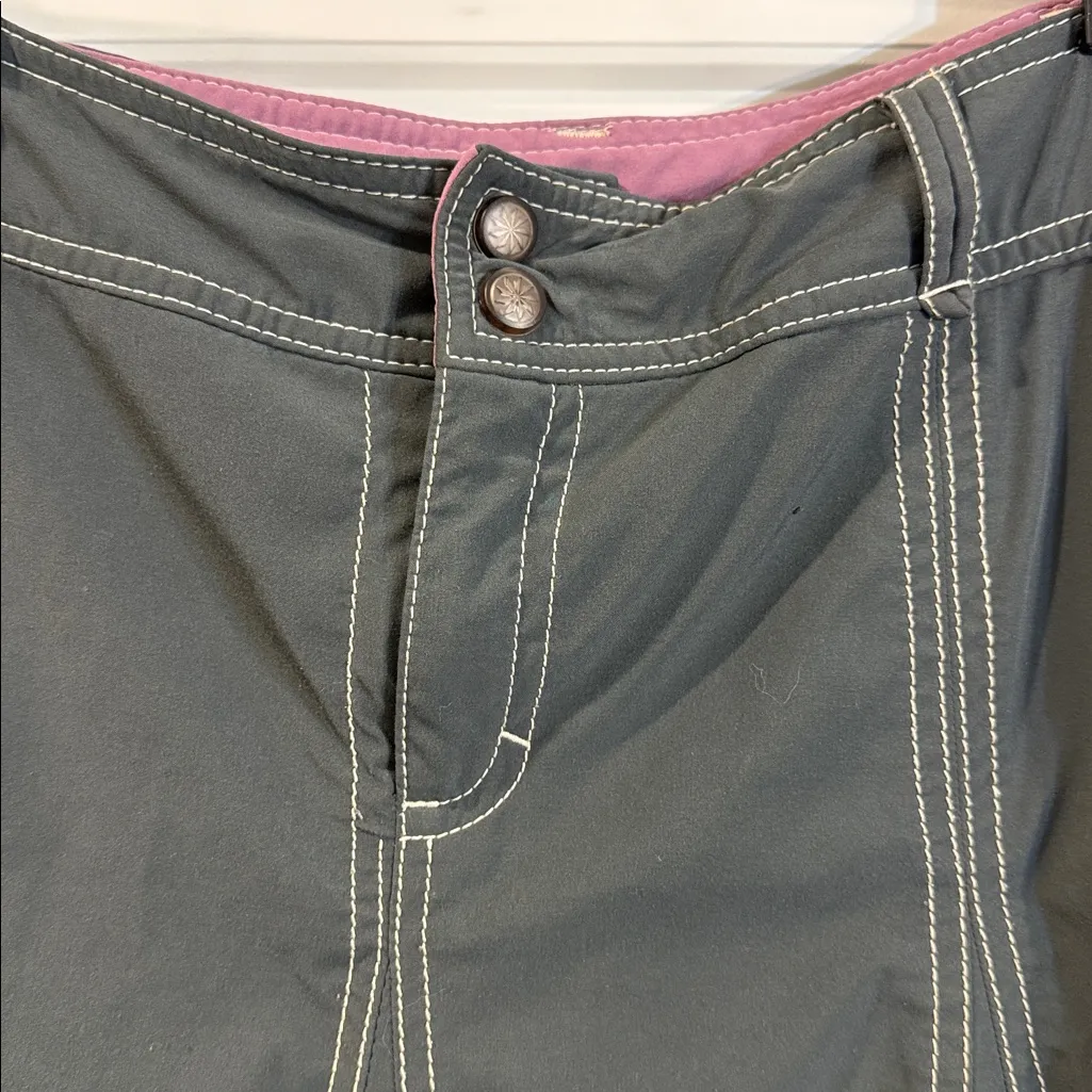 Athleta Skort Whatever Everyday Gray Stretch Shorts Pleated Activewear 12 Tall - Image 2