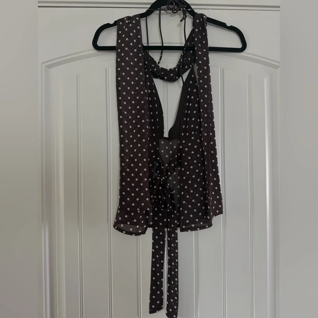 Polka Dot Halter Top - Image 2
