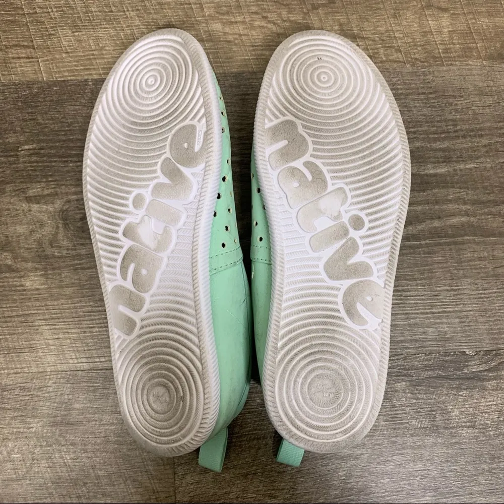 Native Green Perforated Slip On Shoes Size 8 - Image 5