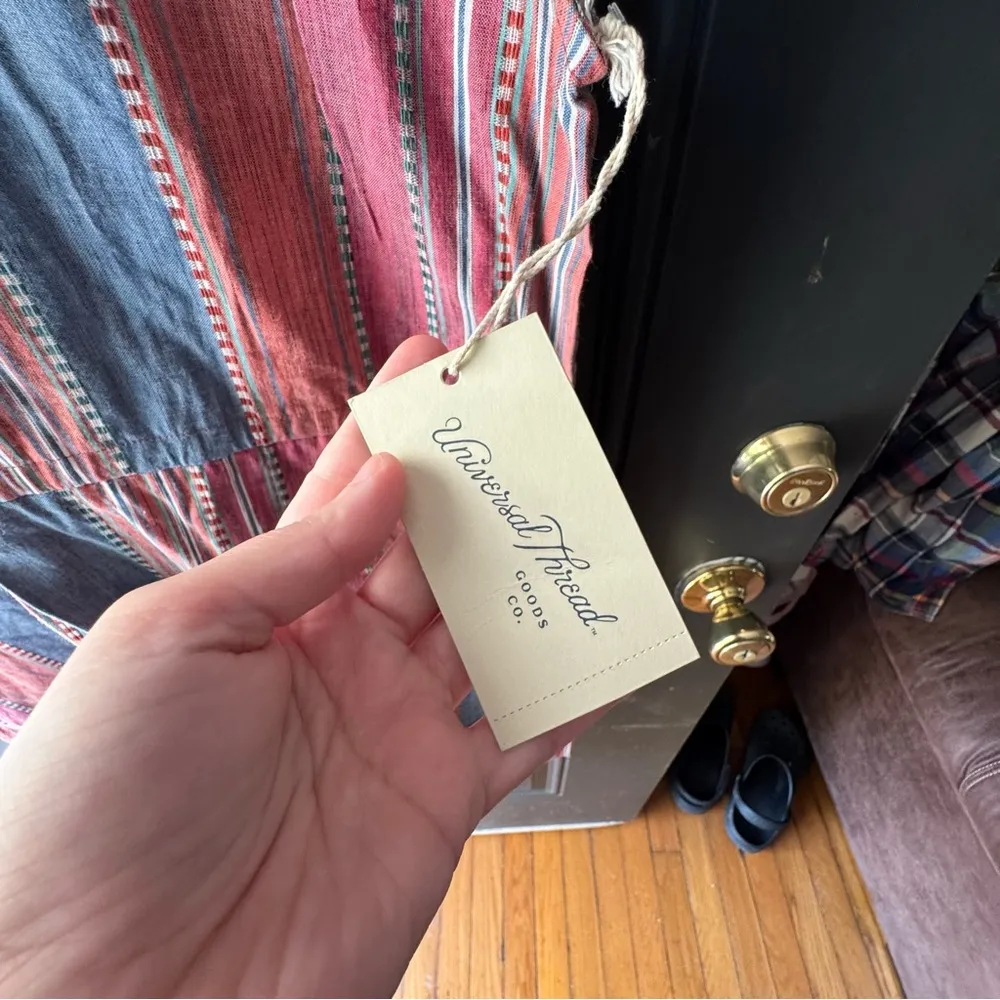 NWT Universal Thread Multicolor Striped V-Neck dress - Image 4