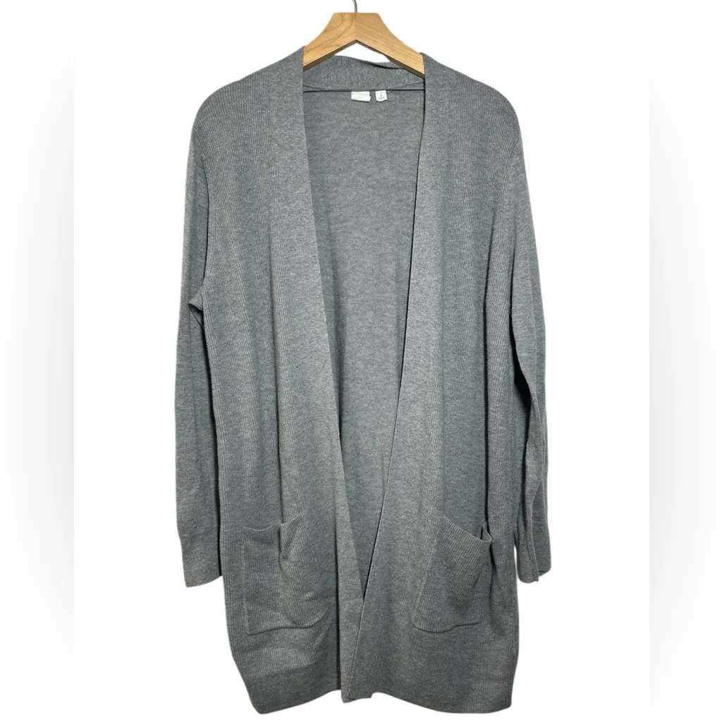 Gap Ribbed Knit Bella Open Front Cardigan Sweater - Image 2