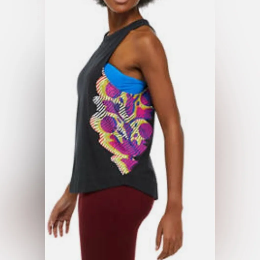 Free People Movement Logo Inhale Top Black - Image 5