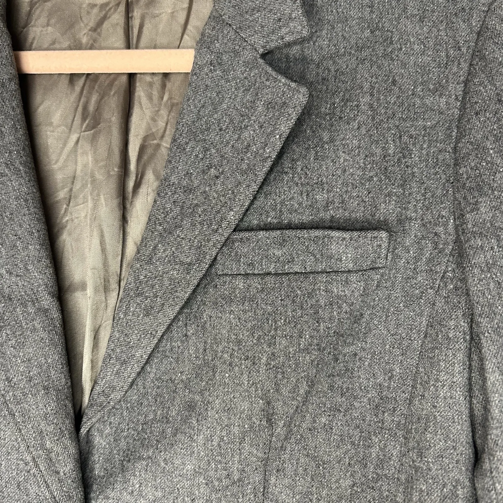 Vintage Pendleton Womens 100% Virgin Wool Suit Jacket/Blazer Gray Size 12 - Image 5