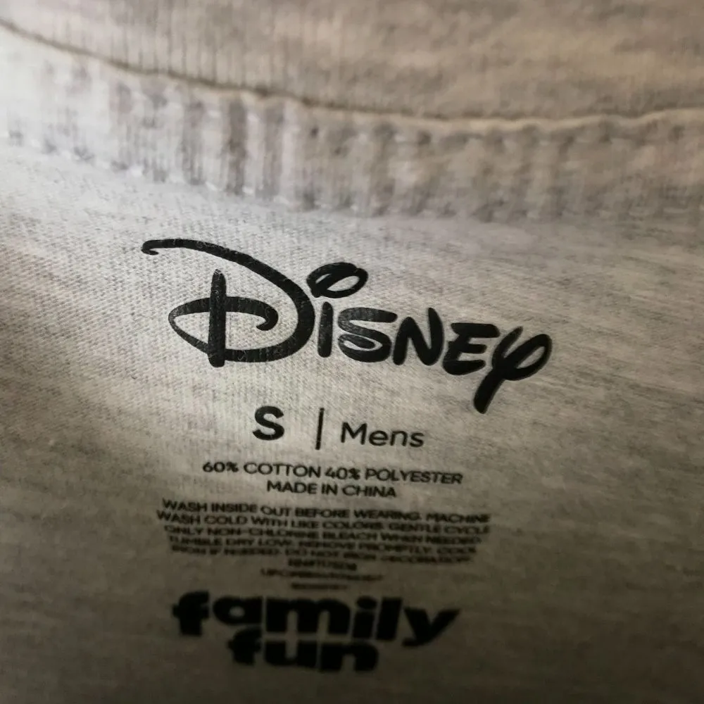 Disney Mickey Mouse T Shirt Graphic Tee Short Sleeve Cotton Solid Logo Print - Image 4