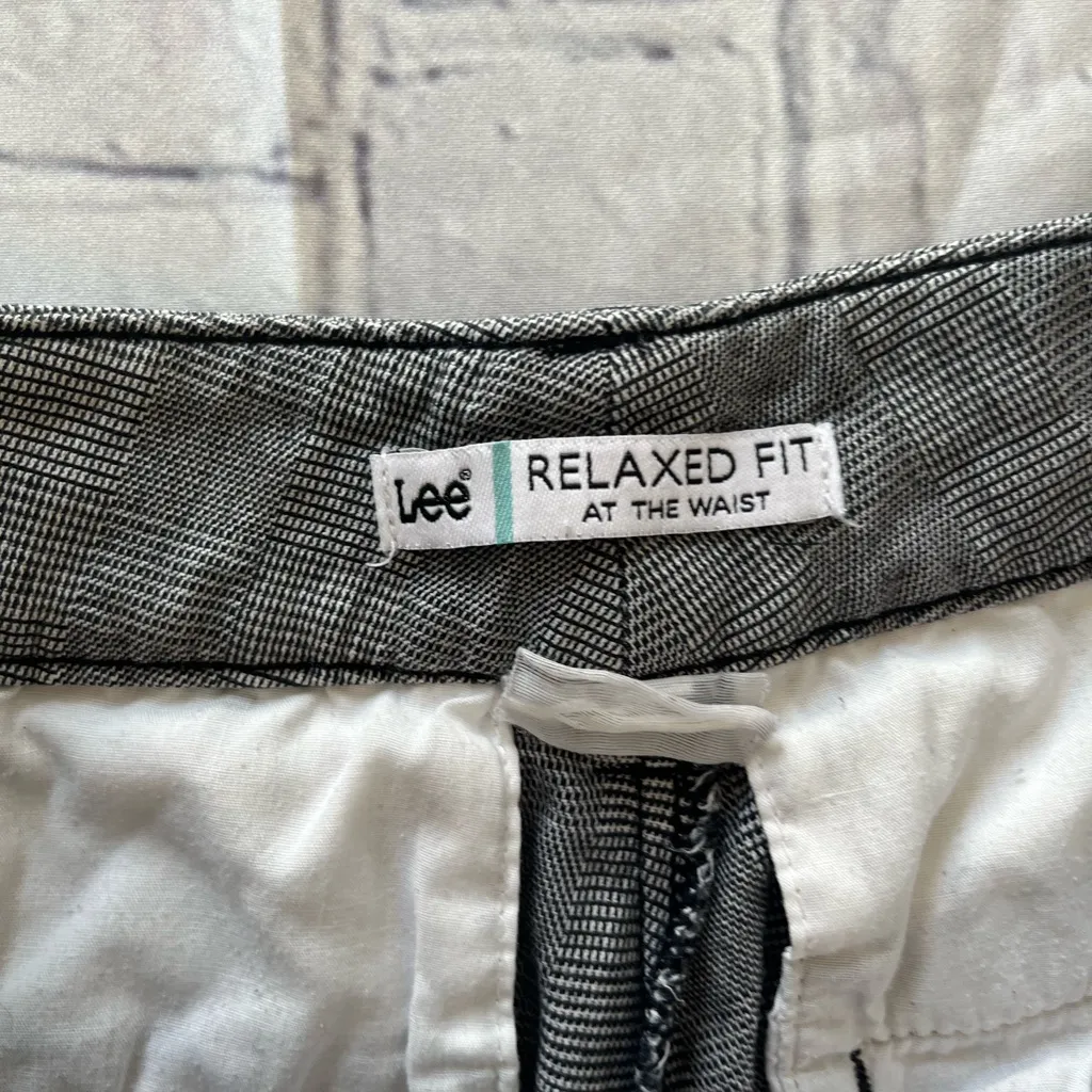 Lee Straight Leg Trouser Pants Charcoal Grey Women’s 12 Relaxed Fit Stretch Y2K - Image 10