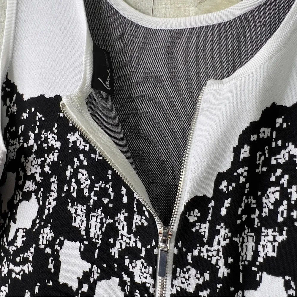 Lane Bryant 22/24 Heavy Knit Stretch Body Con Sleeveless Dress Back Zipper - Image 3