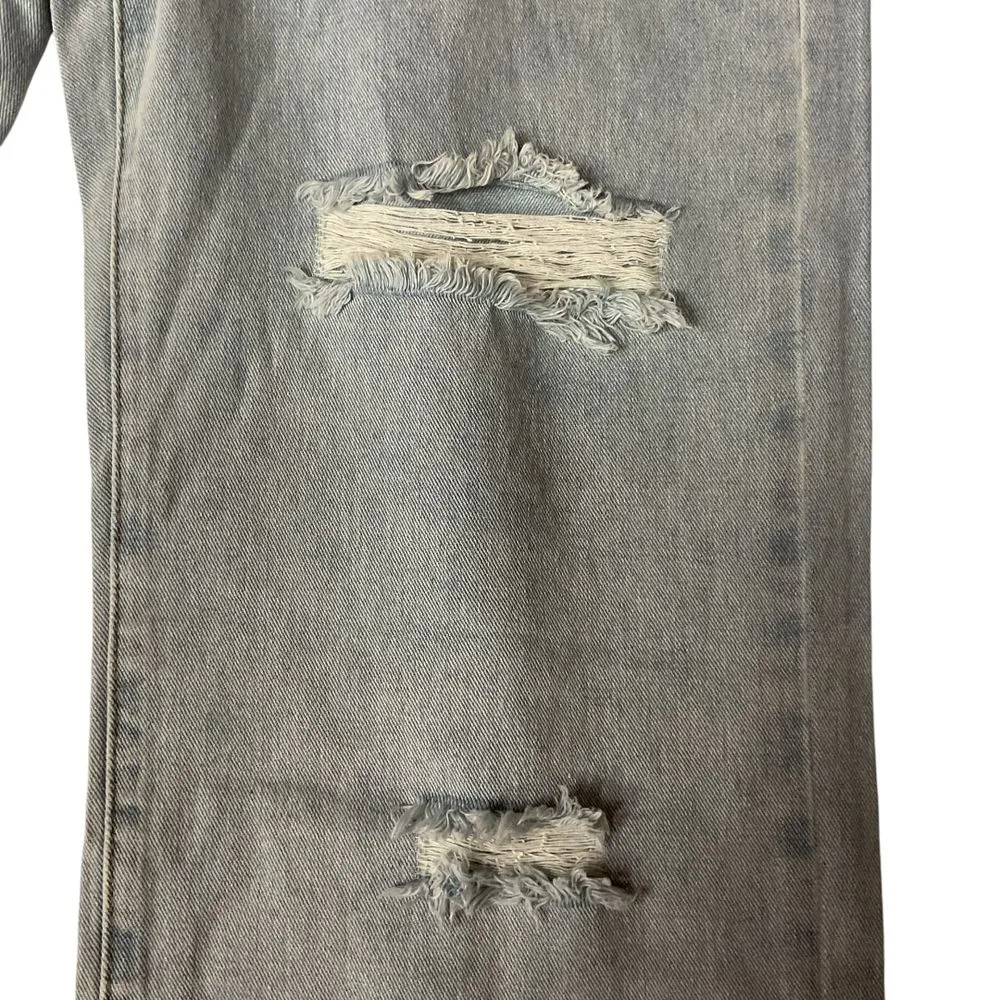 CIDER Women's Denim‎ Basic Ripped Jeans Light Wash High Rise Size L NWT - Image 10