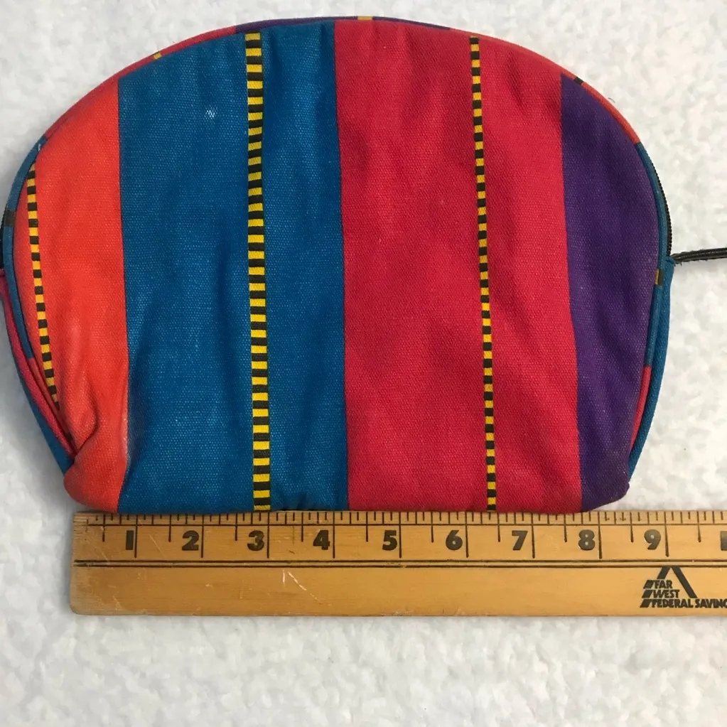 Vintage American Weekend Small Bag Purse 80s 90s‎ Red - Image 8