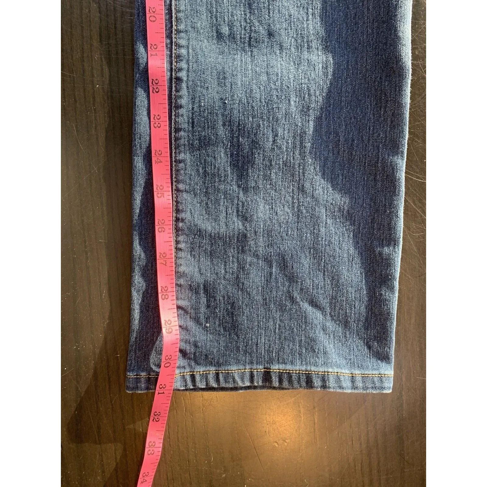 Eddie Bauer Straight Leg Jeans‎ Womens 14 37x31 Stretch Medium Wash Minimalist - Image 13