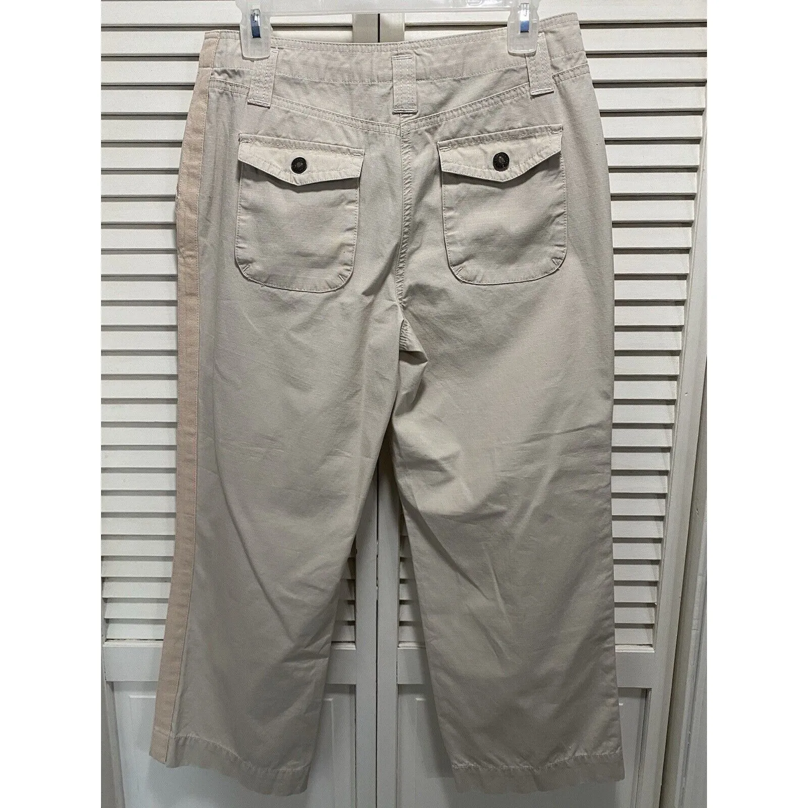 Charter Club Allison Fit Cropped Khaki Pant Size‎ 4 Cotton Pockets Mid Rise - Image 4