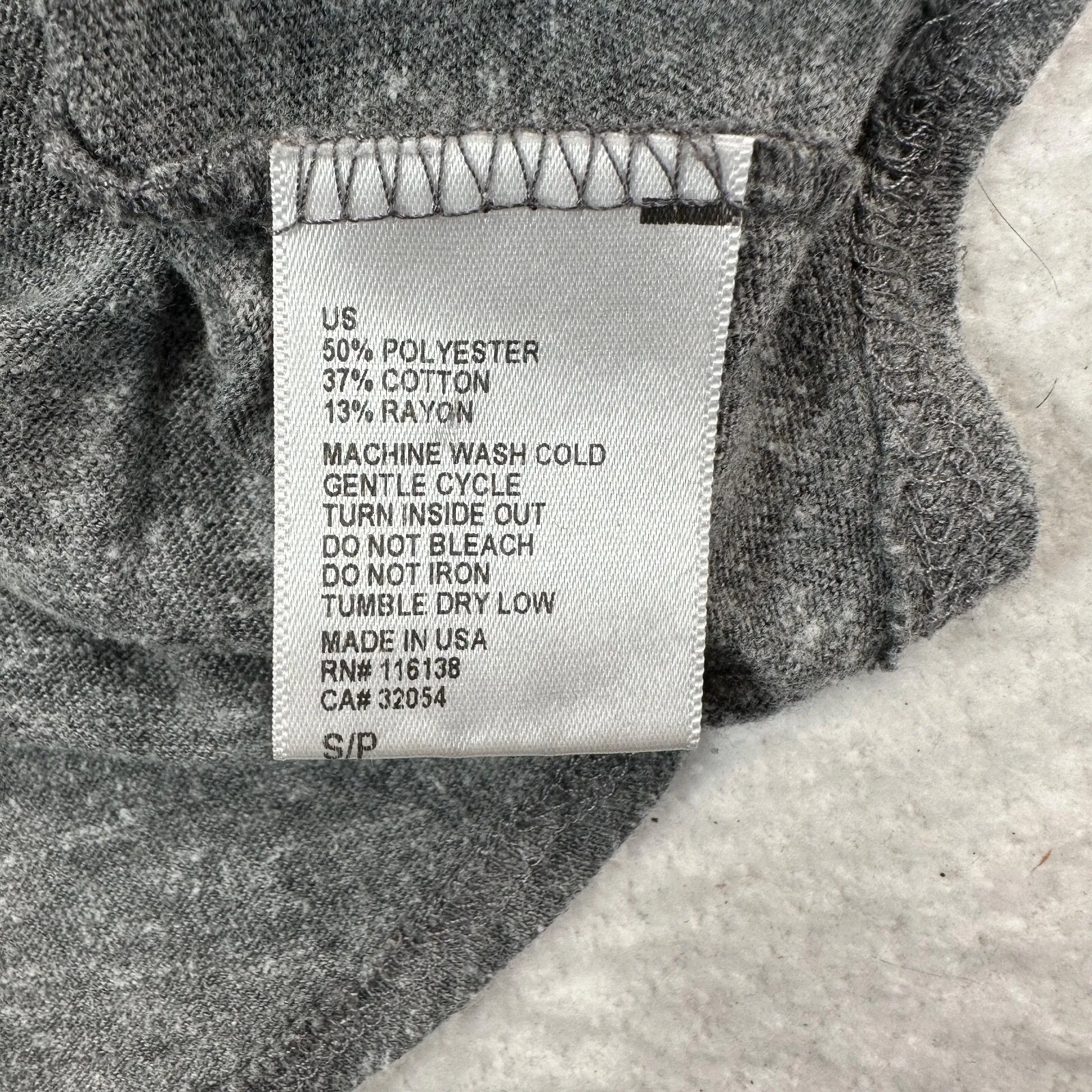 SoulCycle Tank Top Women's Small Heathered Gray Graphic Silver Print Jersey - Image 6