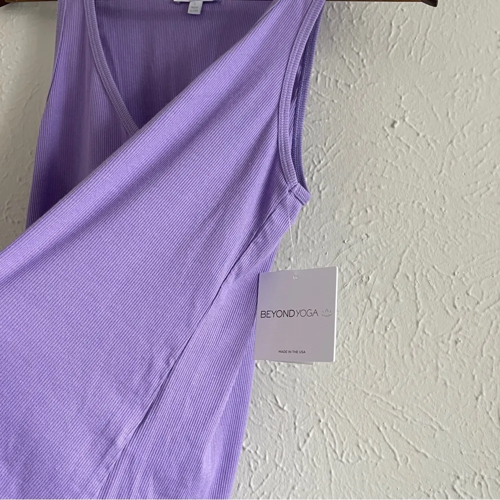 NWT  Take The Plunge V Neck
Tank Top Size Large Purple - Image 9