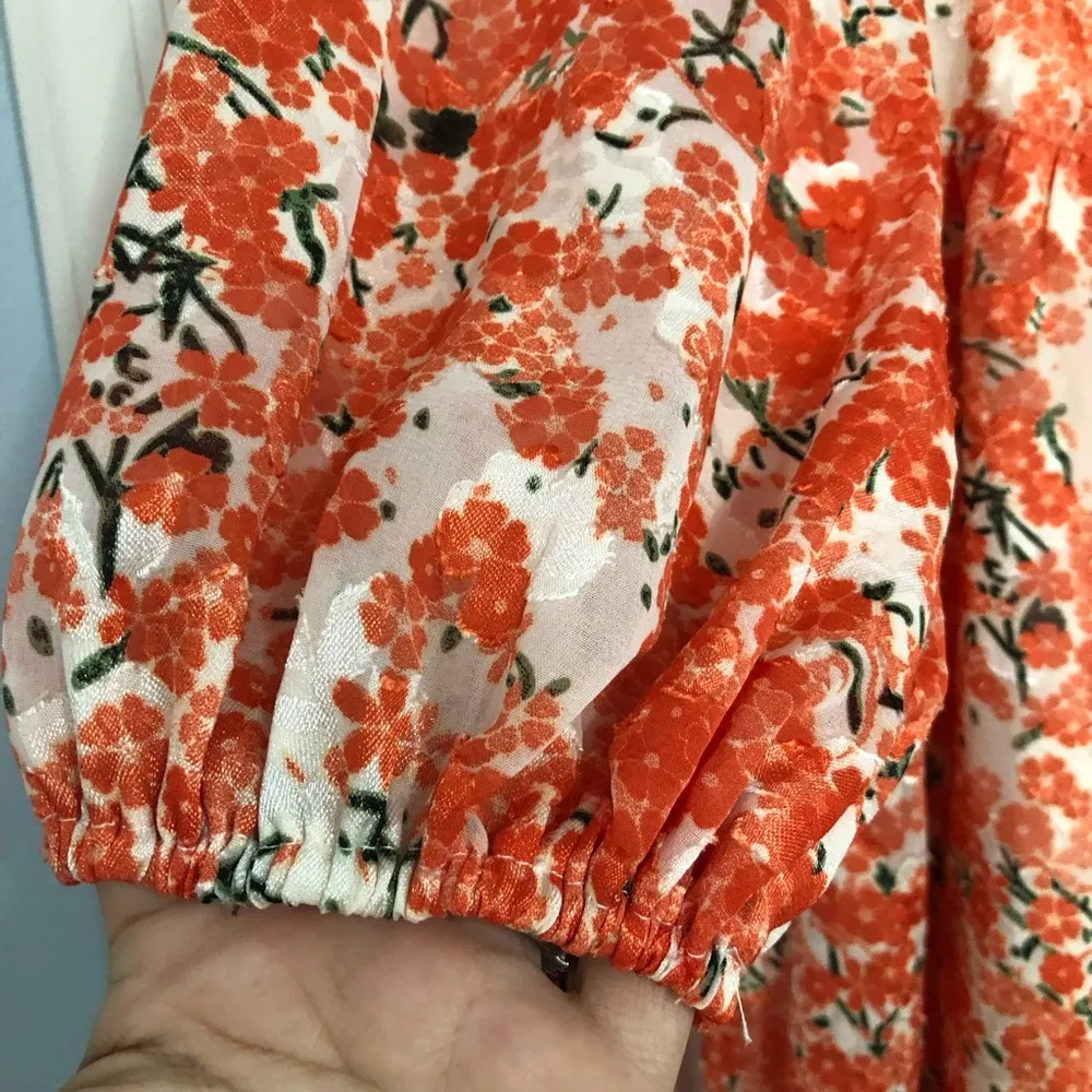 Hello Molly NWT floral open back dress never let it‎ show dress women’s size 6 M - Image 6