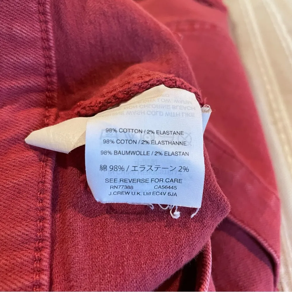 Madewell High Rise Red Denim Shorts: Garment Dyed Edition 25 - Image 7