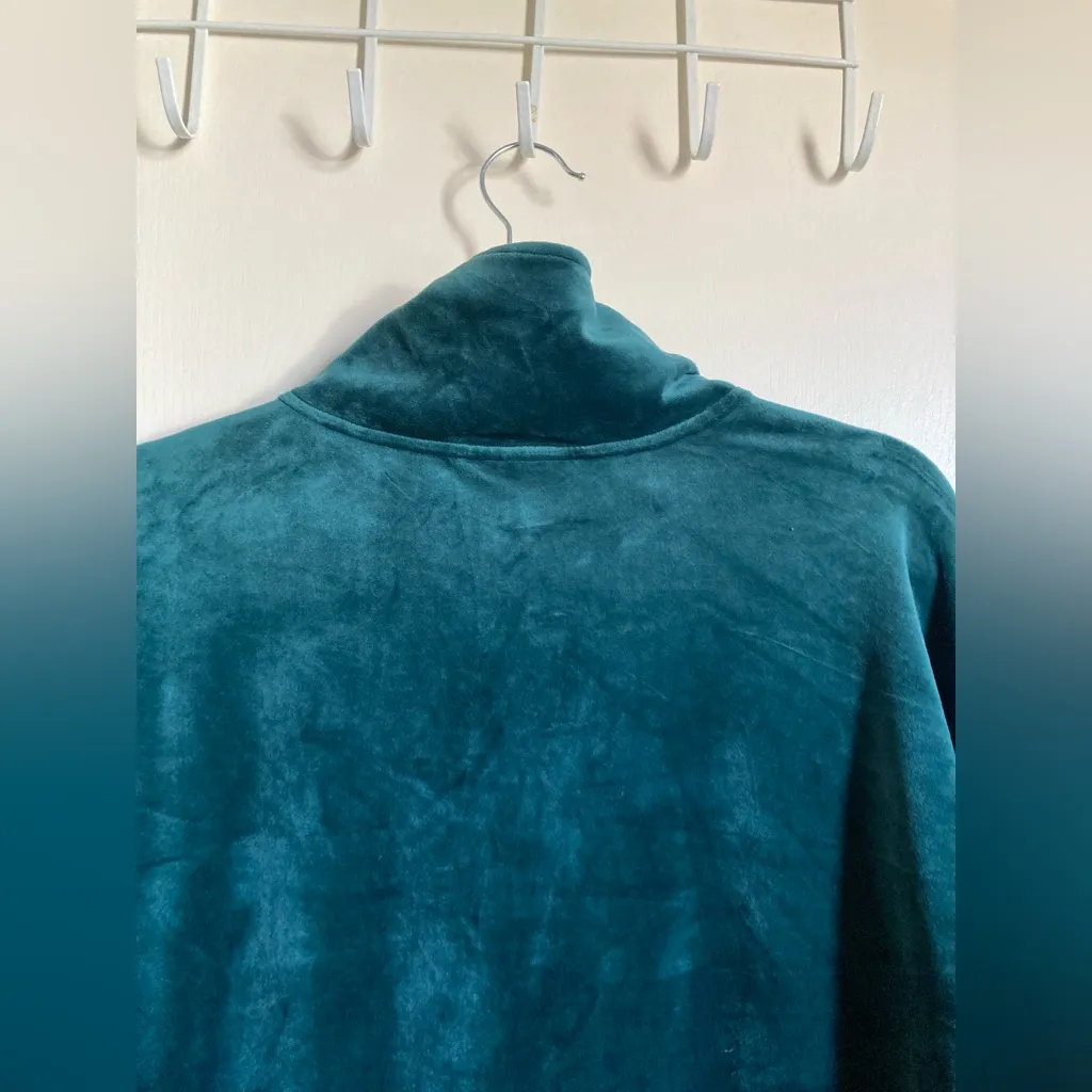 Anthropologie Saturday Sunday Forest Green Rosalind Velvet Tunic Dress #Br - Image 12