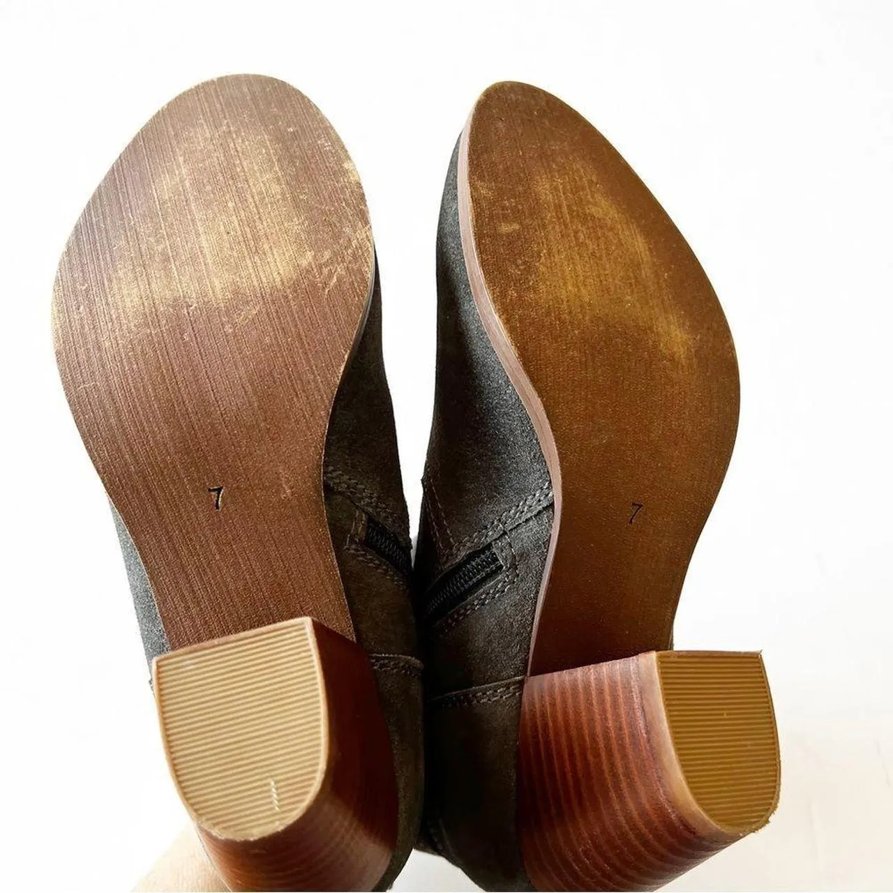 Diba True  Gray Suede Ankle Boots - Image 3