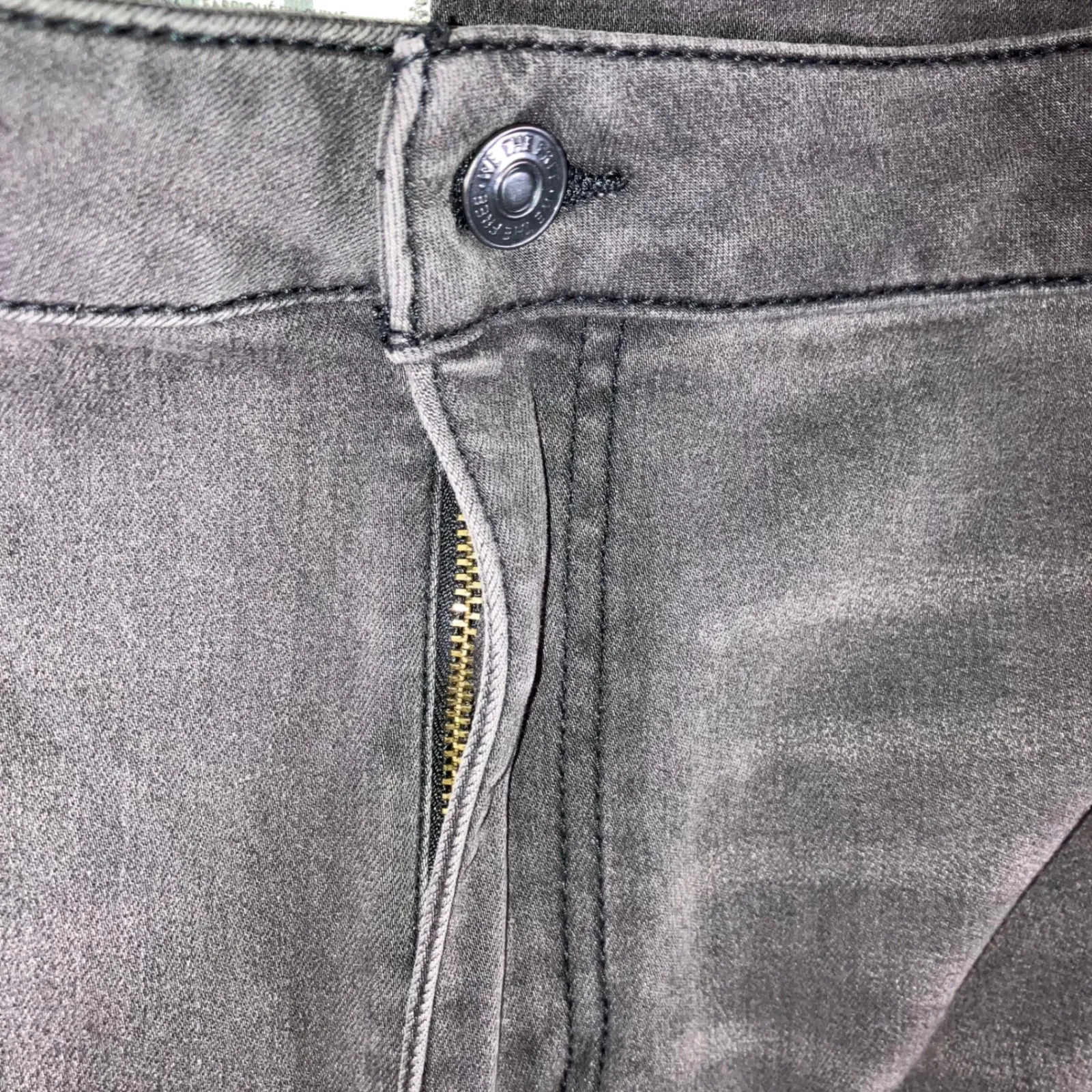 Free People We The Free Smoke Stack Bell Bottom Jeans Women 31 Gray High Rise - Image 9