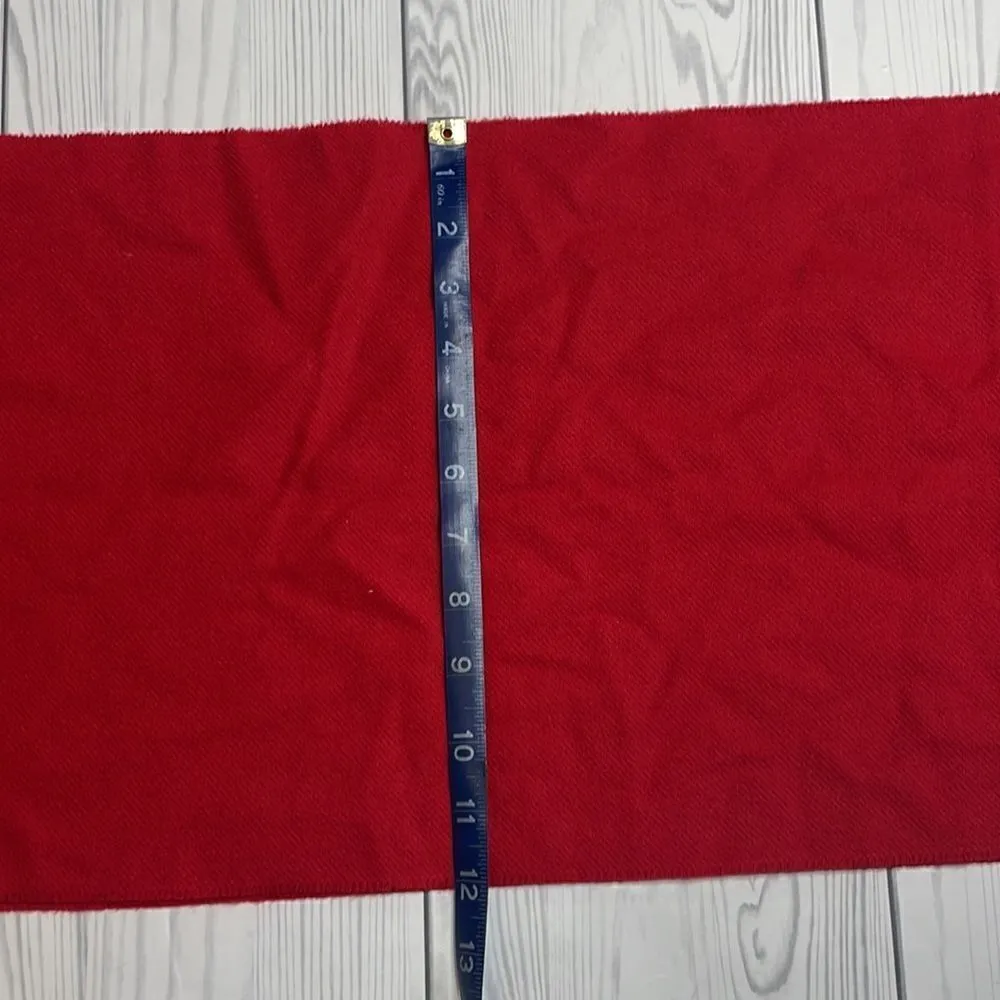 Jos. A. Bank 100% cashmere red tassel scarf - Image 3