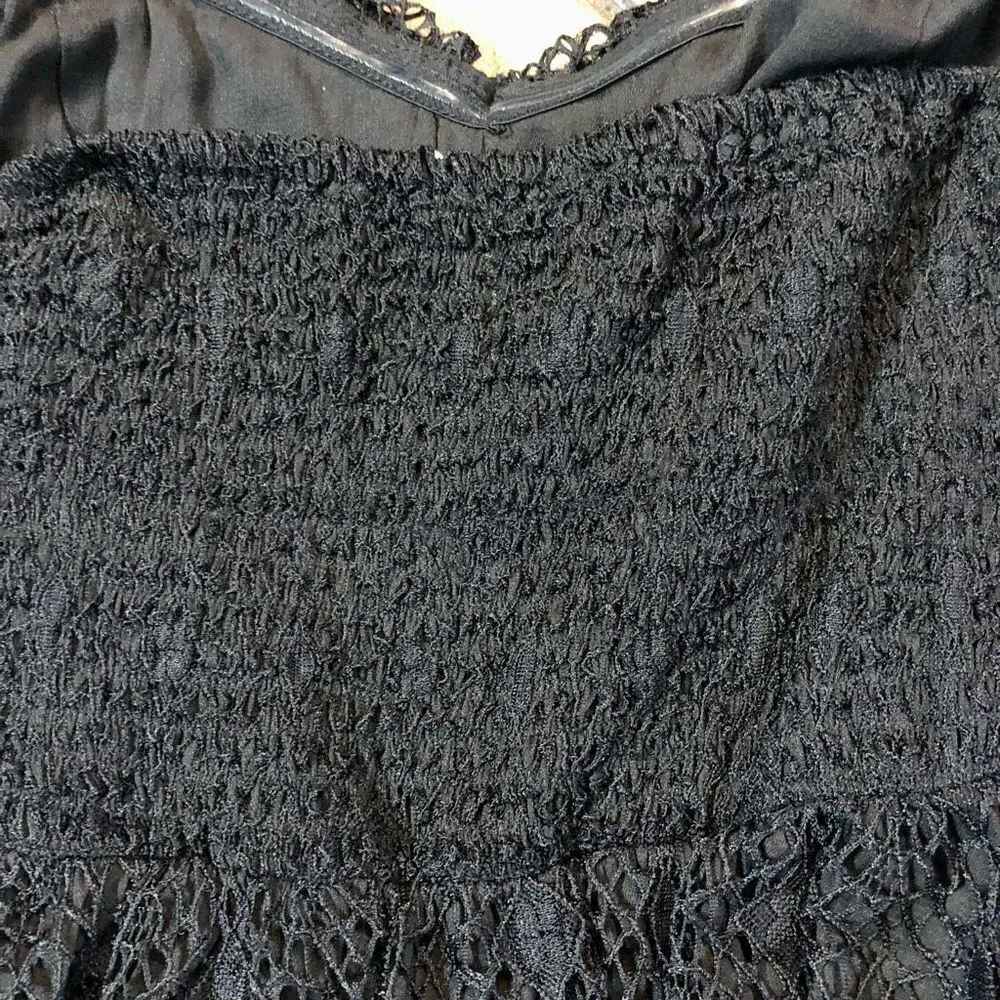 NWT Porridge Anthropologie Black Lace Strapless Tube Top Size Small - Image 11