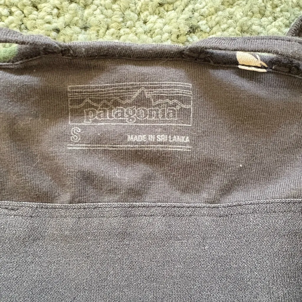 Patagonia Allagash Floral Tank Top Size S Organic Cotton Built In Bra Hiking - Image 6