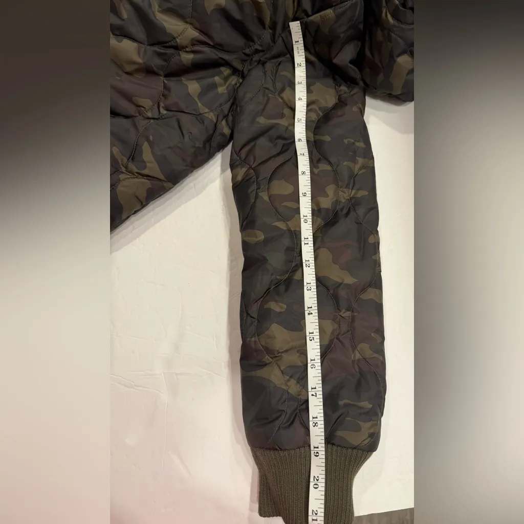 1 Madison Expedition reversible camouflage and sherpa mid-length parka jacket M - Image 14