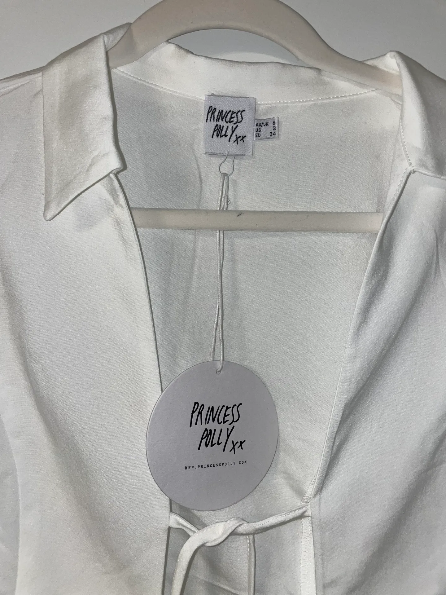 NWT  long sleeve front tie top- Size 2 - Image 4