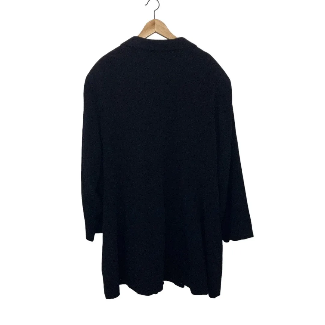 Larry Levine Suits 3-Piece Ensemble Coat Skirt Pant Navy Size 32W New - Image 4