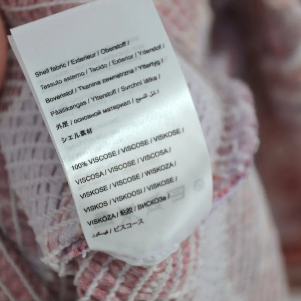 Farm Rio Sweet Floral Long Sleeve Mini Dress Smocked in Lilac Purple Red Size S - Image 11