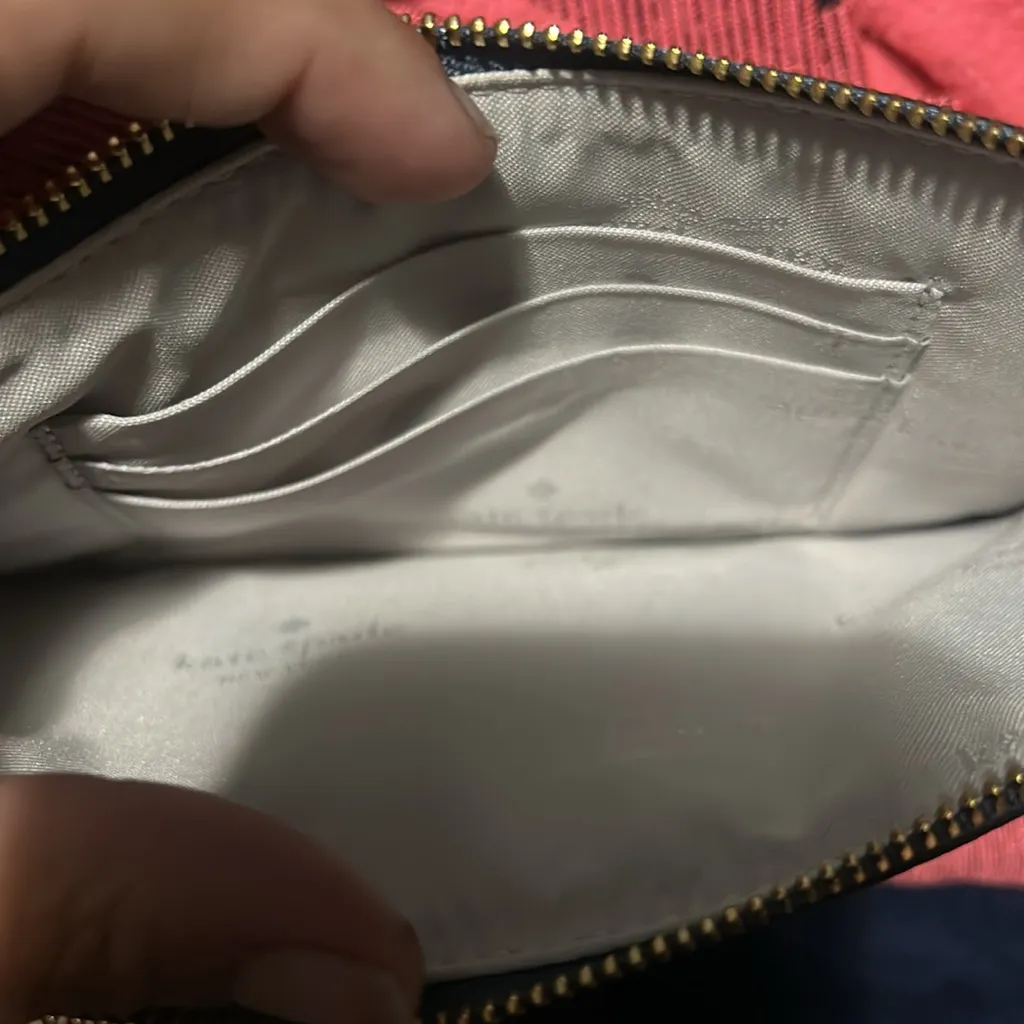 Kate Spade Navy Leather wristlet - Image 3