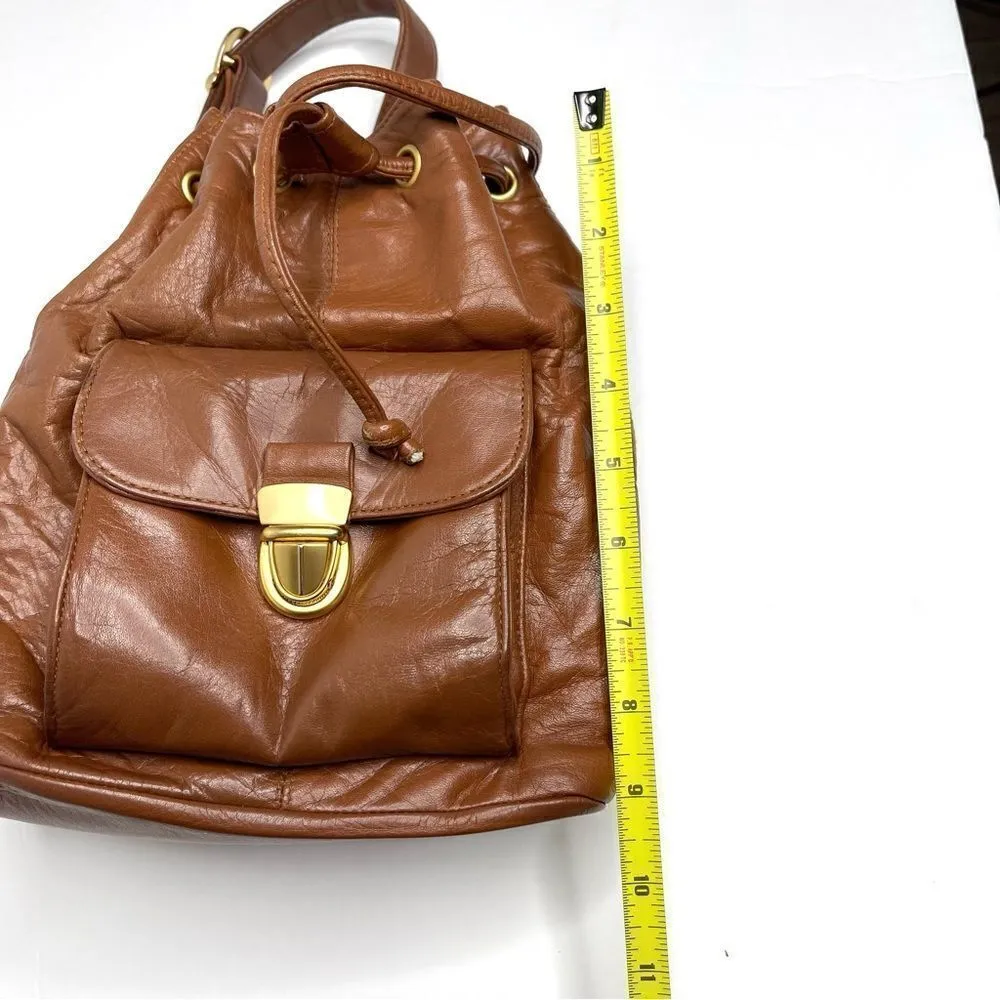 Morgan Taylor NWT  Chestnut Leather Backpack - Image 10