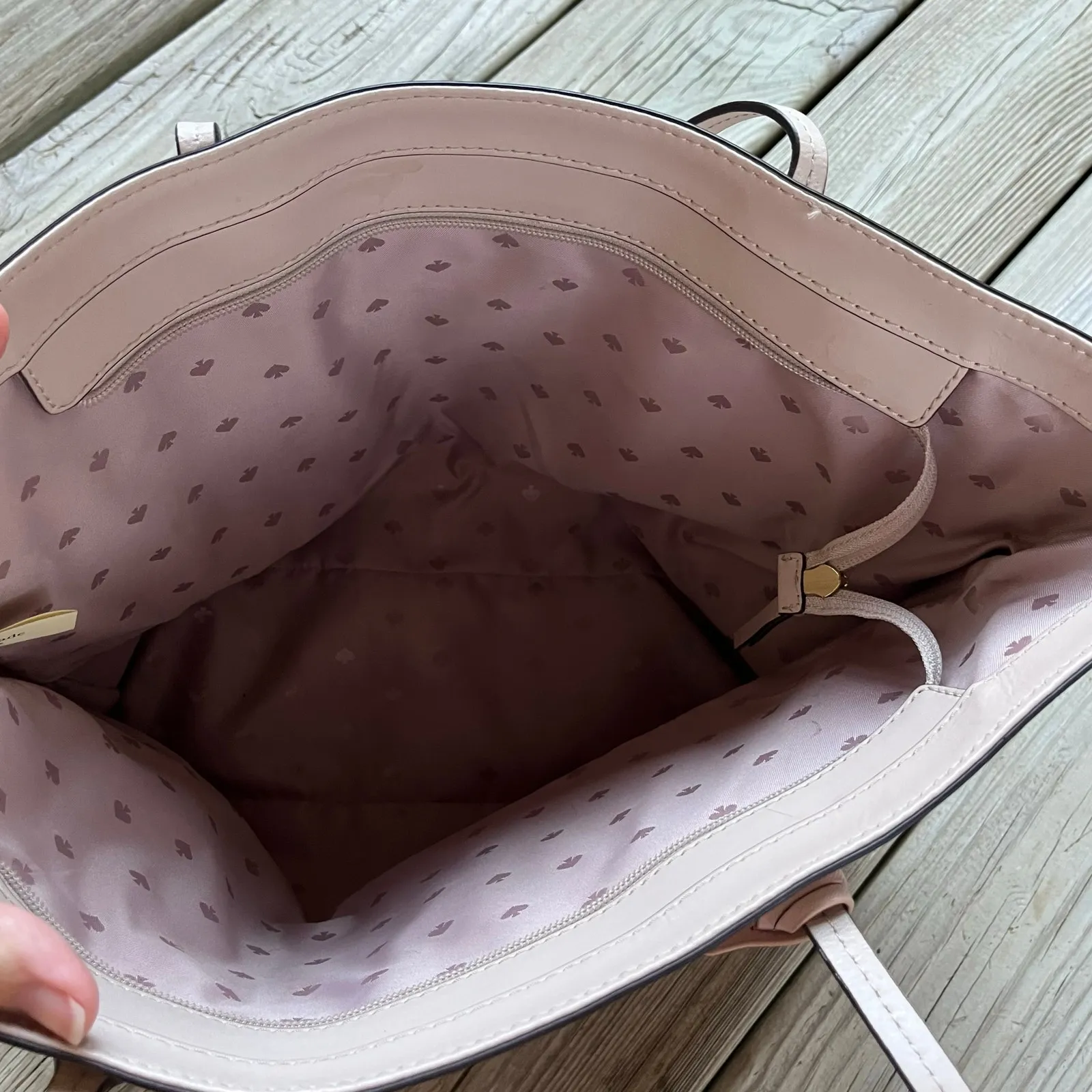 Kate Spade New York Felicity Street Karla Tote Bag Light Pink Leather - Image 4