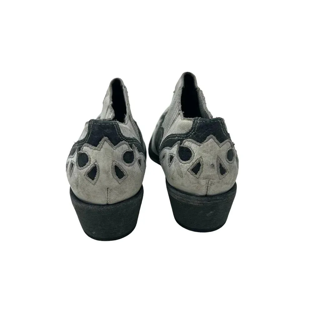 Matisse‎ Steely Leather Ankle Boot White & Black Size 8.5 - Image 7