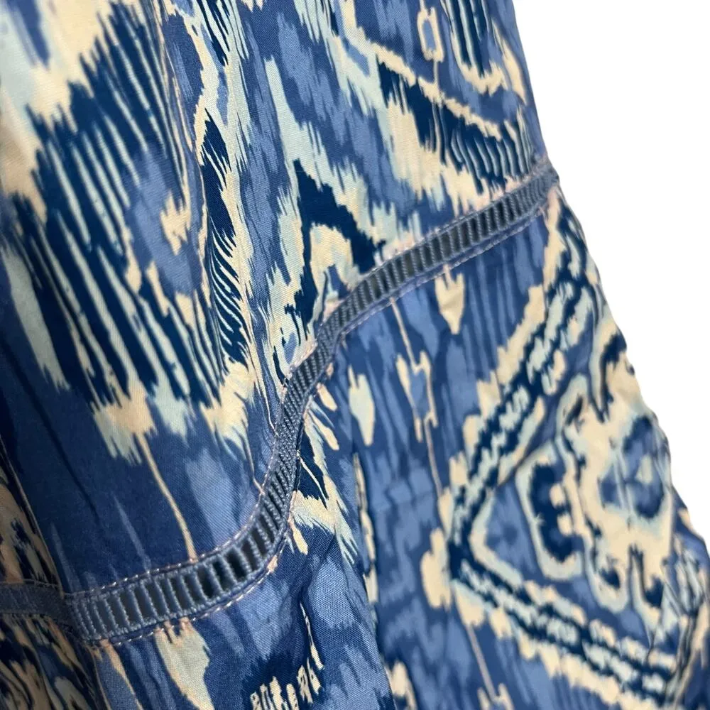 O.P.T. Blue Aztec Kaleidoscope Print Sleeveless Cut Out A - Image 6