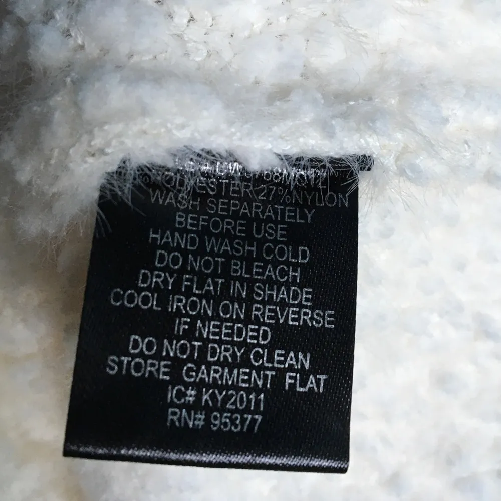 NWT Sanctuary Ivory V Neck Pullover Sweater 3X White Cream Textured Nubby - Image 6