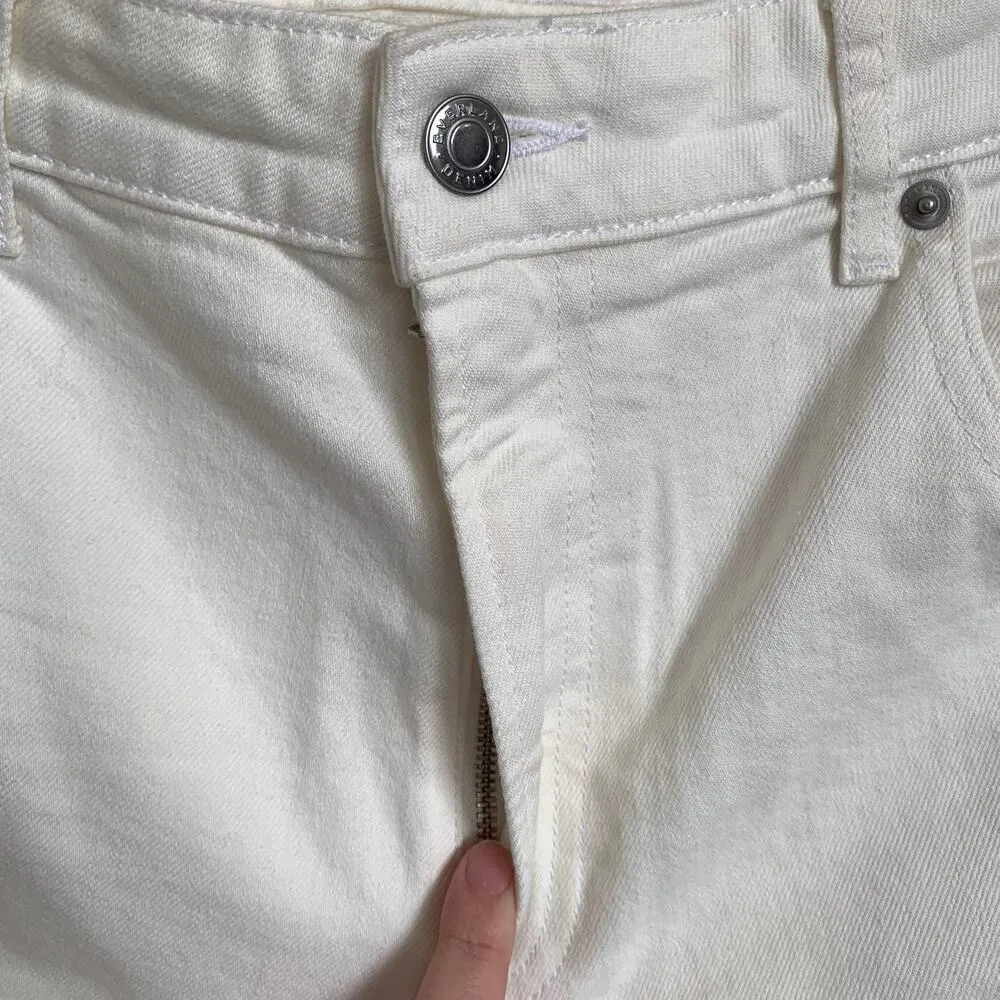 NEW Everlane The Curvy Cheeky Jean in Bone White - Image 4