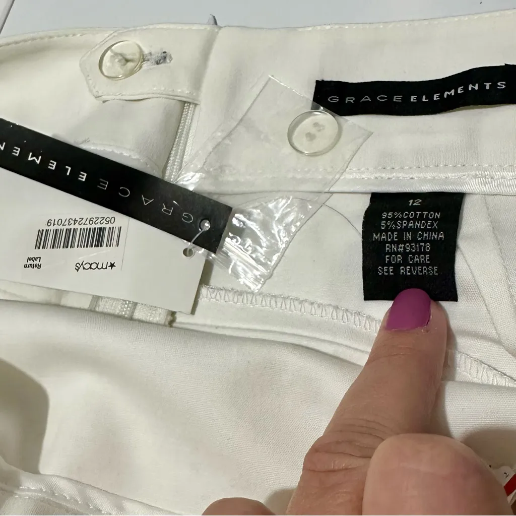 Grace Elements Classic White Pencil Skirt (680) - Image 4