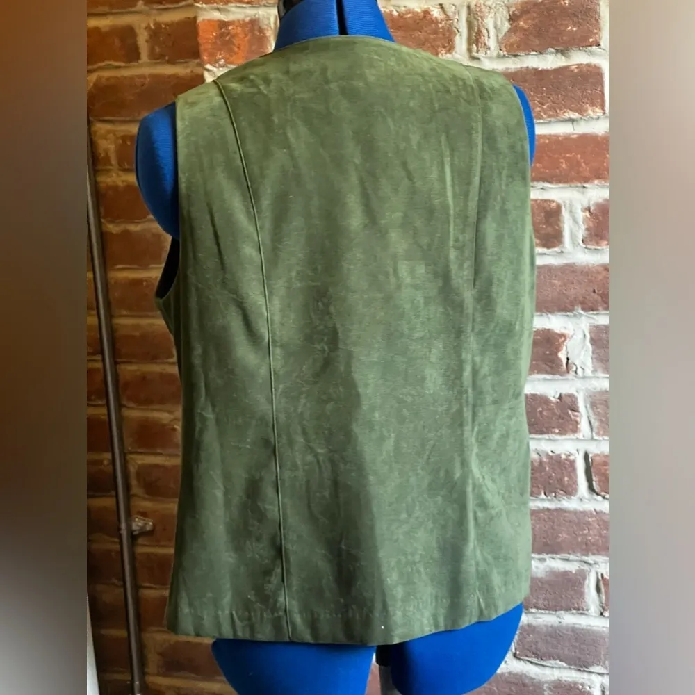 Vintage 90s Suede Vest - Image 5