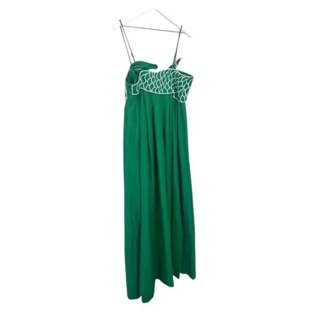 NWT Farm Rio Green Fish Maxi Dress Size XS - Image 4