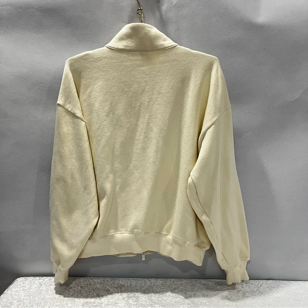 Pink Victoria Secret Ivy Full Zip Fleece Mock Neck Sweatshirt Size Medium Jacket - Image 4