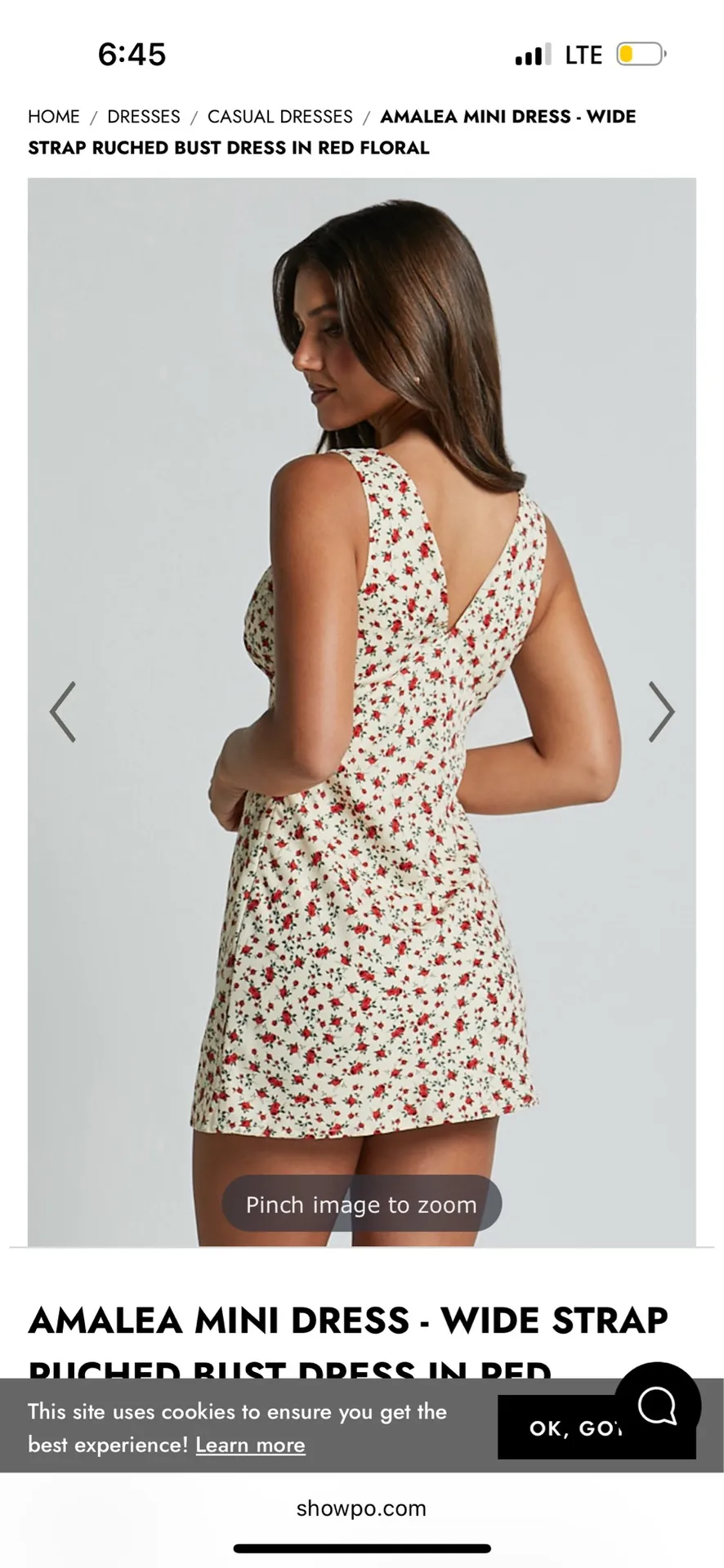 Floral Mini Dress Multiple - Image 2