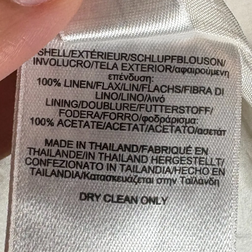 Brooks Brothers white linen dress - Image 4