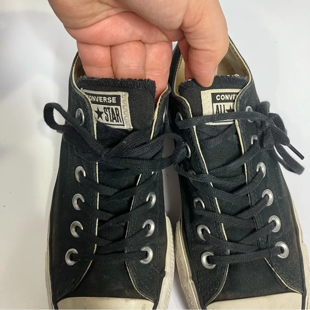 Converse‎ black canvas platform sneakers size 7 - Image 4