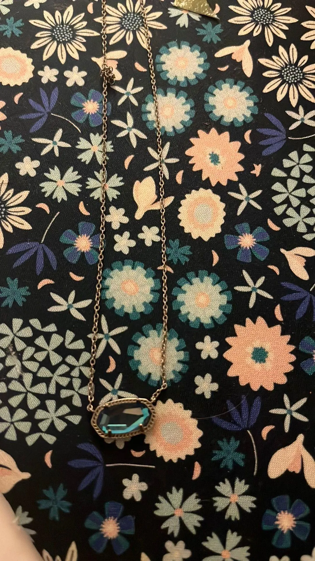 Kendra Scott Blue Elisa Necklace Silver - Image 3