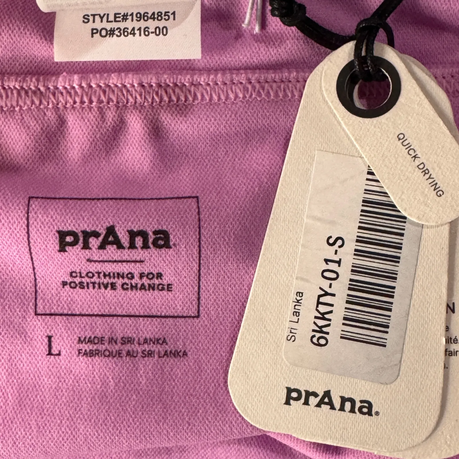 PrAna Large Ramba Swim Bottoms Full Coverage Lined Stretch Quick-Dry Cosmos New - Image 5