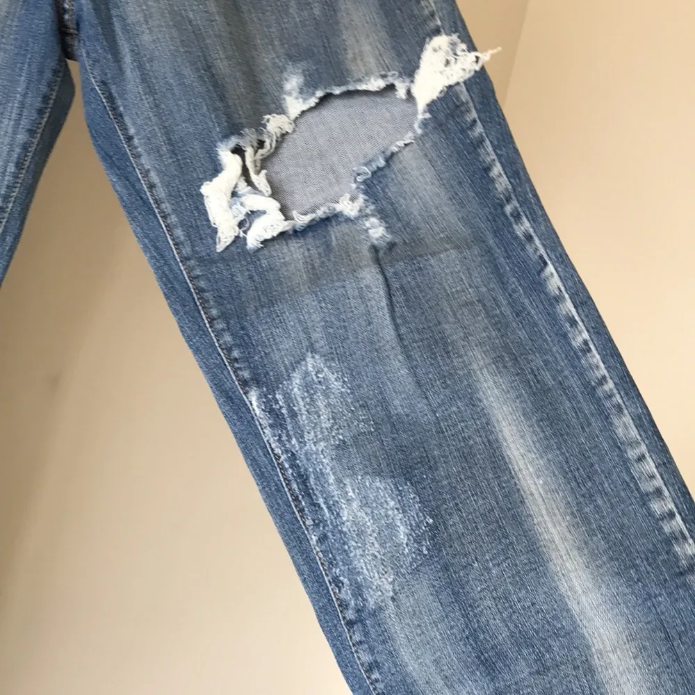 KanCan Mid Rise Boyfriend Jeans, Heavily Distressed, NWT - Image 7